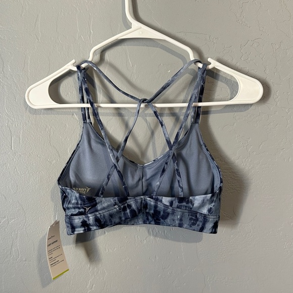 Old Navy Blue Tie-Dye Sports Bra - Picture 3 of 5